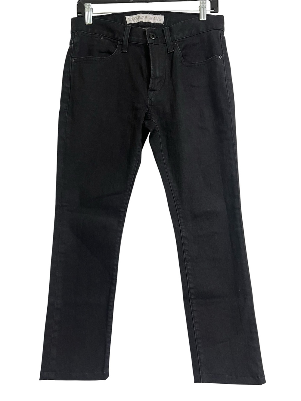 EXPRESS Men's Alec Super Skinny Fit Black Jeans -‎ 28x30